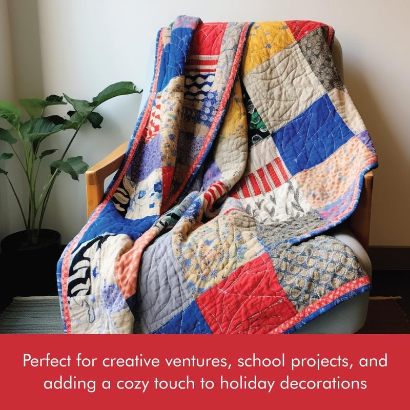 Poly-Fil Fairfield Hi-Loft Quilt Batting, Premium Polyester Batting for Quilting, Ideal for Comforter and Queen-Size Projects, Quilting Supplies, 90" X 108" - Image 5